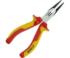 Dedra Szczypce Replės ilgomis nosimis, tiesios, 160 mm, VDE