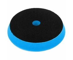 Dedra Gąbka Poliravimo kempinė su lipdukais, minkšta, 125 mm, 25 mm storio (mėlyna)