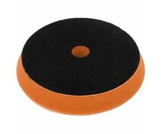Dedra Gąbka Poliravimo kempinė su lipdukais, kieta, 125 mm, 25 mm storio (oranžinė)