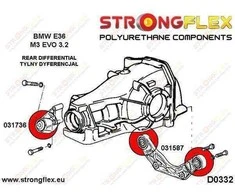 Dedra Galinio diferencialo tvirtinimo įvorė - galinė E36 SPORT