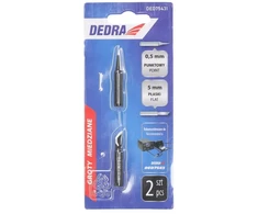 Dedra Grot lutowniczy miedziany 0,5mm i 5,0mm do ded7543, 2 vnt.