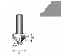Dedra Freza mediui 8 D 393 H 159 R1R2 479635 B 131mm
