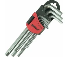 Dedra eiabriauniai raktai ilgi 1510mm rinkinys 9vnt CRV