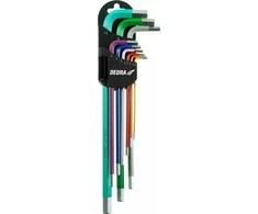 Dedra eiakampiai raktai ilgi spalva 1510mm rinkinys 9vntS2