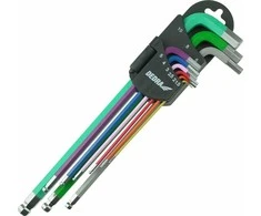 Dedra eiabriauniai raktai rutulys extrailgi 1510mm rinkinys 9vnt S2