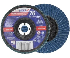 Dedra Listkowa Cirkonio plokštelinis šlifavimo diskas, 120 mm storio, 76 x 10 mm