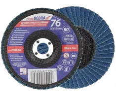 Dedra Listkowa Cirkonio plokštelinis šlifavimo diskas, 80 mm storio, 76 x 10 mm
