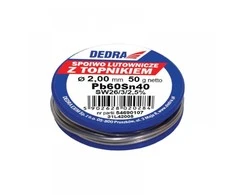Dedra LYDMETALIS su fliusu 20mm 50g 40SN Pb60Sn40