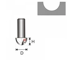 Dedra Freza mediui 8 D 397 H 6 R 2 mm