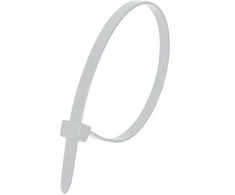 Dedra Nylonowe Nailoniniai kabelių raiščiai, balti, 3,6x300 mm (100 vnt.)