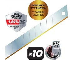 Dedra tiksliai lauomi amenys su titano danga 18mm 10 vnt