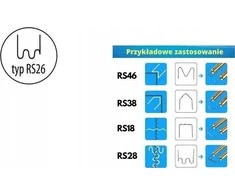 Dedra Zszywki Plastikinės sąvaržėlės rs26