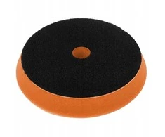 Dedra Gąbka Poliravimo kempinė su lipdukais, kieta, 150 mm, 25 mm storio (oranžinė)