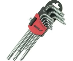 Dedra Torx raktai ilgi T10T50 rinkinys 9vnt CRV