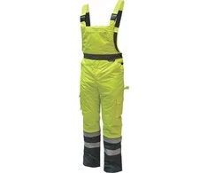 Spodnie iltintas puskombinezonisvies atspindintisdydisXLgeltonas