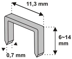 Dedra Metaliniai segtukai Nr53 12mm