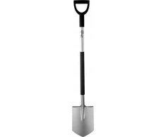 Dedra Kastuvas smailus metalinis kotas D tipo plastikine rankena 122cm