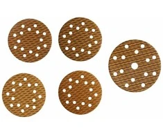Dedra Tarczki Šlifavimo diskai be užsikimšimo, 150 mm, #80, su lipnia juosta, 5 vnt. rinkinys