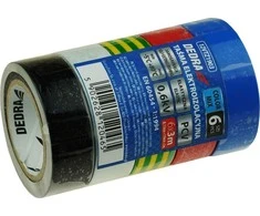 Dedra Taśma PVC elektros izoliacinės juostos mišinys, 19 mm x 3 m, 6 vnt. rinkinys