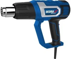 Dedra Karto oro pistoletas 2000 W 4 antgaliai lagaminas su priedais