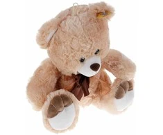 Deef Teddy bear smėlio spalvos su rudu lankeliu 03447 DEEF