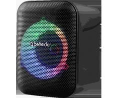 Defender Nešiojama kolonėlė BOOMER 14 Bluetooth 15W MP3/USB/AUX/LED juoda