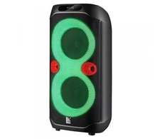 Defender Nešiojama kolonėlė BOOMER 95 Bluetooth 100W MP3/FM/USB/AUX/TWS/LED/MIC/DSP/Equalizer/Lizdas gitarowe/LCD KARAOKE juoda (65195)