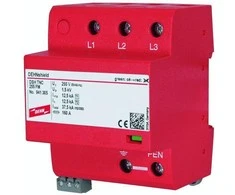 Dehn Viršįtampių ribotuvas B + C 3P 12,5 / 37,5kA 1,5kV (941305)
