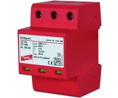 Dehn Viršįtampių ribotuvas C tipas 2 PV 1000V DC 3P 12.5kA 4kV (950530)