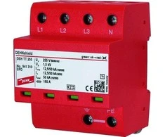 Dehn Viršįtampių ribotuvas B + C 4P 12.5 / 50kA 1,5kV DEHNshield TT 255 941310