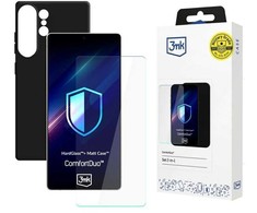 3Mk 3 mk „ComfortDuo“ matinės juodos spalvos dėklas, skirtas „Samsung Galaxy S26 Ultra“.