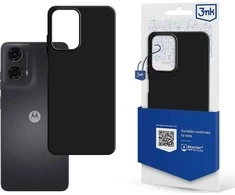 3Mk apsauginis matinis dėklas Motorola Moto G24 telefonui - Juodas