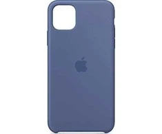 Apple silikoninis dėklas Apple iPhone 11 Pro Max MY122ZM/A LINEN Mėlynas