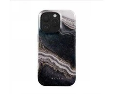 Burga Tvirtas „MagSafe“ dėklas, skirtas „iPhone 16 Pro“, juodas / pilkas