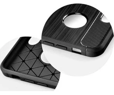 Forcell OEM dėklas, skirtas iPhone 13 PRO, anglies pluošto, juodas