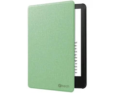 C-Tech C-TECH apsauginis dėklas, skirtas „Amazon Kindle TOUCH 2024“, su pažadinimo / miego funkcija, kietu viršeliu, matcha spalva