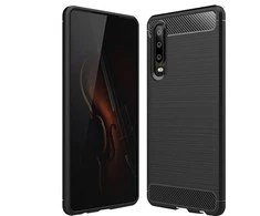 Dėklas Oem Case for Huawei P30 Carbon juodas