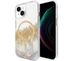 Case-Mate Karat MagSafe – dėklas iPhone 15 / iPhone 14 / iPhone 13 dekoruotas auksu (marmuru)