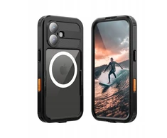 Crong Seal Cover vandeniui atsparus dėklas iPhone 17, juodas