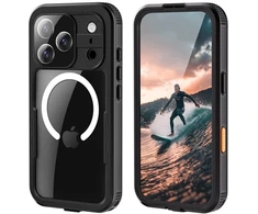 Sustiprintas dėklas iPhone 17 Pro, juodas, Crong Seal Cover