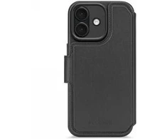 Decoded Odinis nuimamas piniginės dėklas – su „MagSafe“ suderinamas odinis apsauginis dėklas, skirtas „iPhone 17“ (juodas)