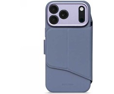 Decoded Tekstūrinio silikono Nuimamas Dėklas-Piniginė su MagSafe iPhone 17 Pro Max – Mėlynas