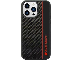 Dėklas Apple iPhone 14 Pro Max Audi Carbon Fiber Stripe (AUS-TPUPCIP14PM-R8/D1-BK) juodos spalvos