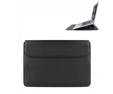 Devia nešiojamo kompiuterio / MacBook dėklas Ultra-Thin 13,3'' atsparus vandeniui PU leather juodos spalvos