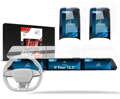 GrizzGlass Folia keramikinė CarDisplay Protection navigacijos dėklas Forthing V-Tour 12,3'' (2026) [5w1] (GRZ23307)