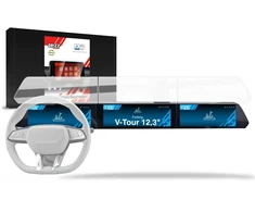 Navigacijos dėklas GrizzGlass keraminė plėvelė CarDisplay Protection skirtas Forthing V-Tour 12,3'' (2026) [3w1] (GRZ23305)