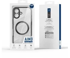 Dux Ducis Aimo Mag dėklas su Magnetic Ring skirtas Apple iPhone 17 – juodos spalvos