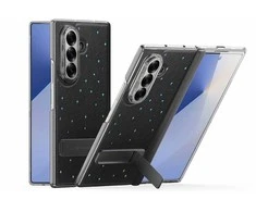 Dux Ducis Aimo Mag dėklas su Magnetic Ring and Stand skirtas Apple iPhone 17 Air – juodos spalvos