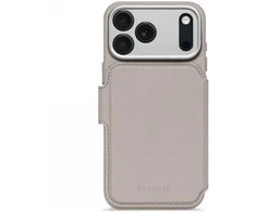 „Decoded Leather Detachable Wallet“ – apsauginis odinis dėklas, skirtas „iPhone 17 Pro Max“, suderinamas su „MagSafe“ (kieto molio)