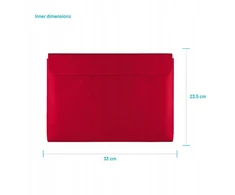 Dėklas Fixed Pouzdro FIXED York do laptopów o przekątnej do 13'' raudona